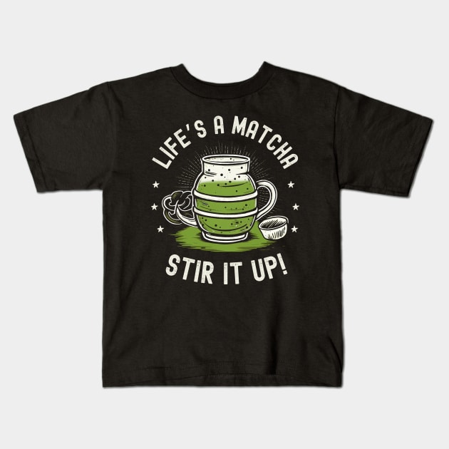 Matcha Kids T-Shirt by NomiCrafts